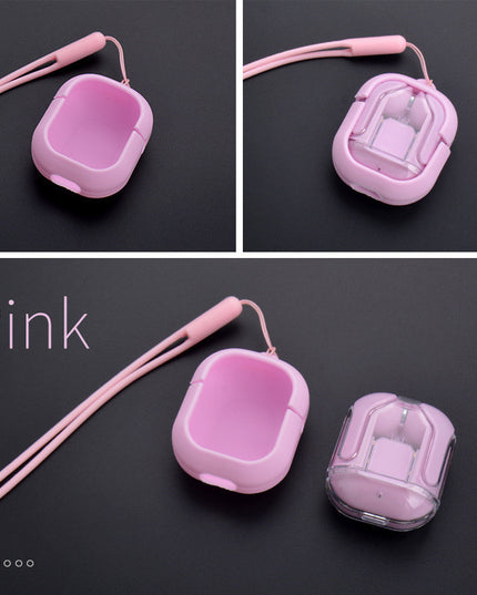 New Mini Transparent Wireless Bluetooth Headset Digital Display ENC Noise Reduction True Wireless Sports Music