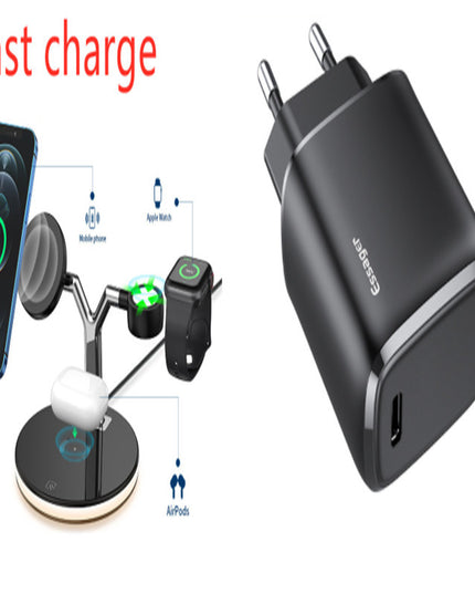 Compatible with Apple, 3 In 1 Magnetic Wireless Charger 15W Fast Charging Station For Magsafe Chargers