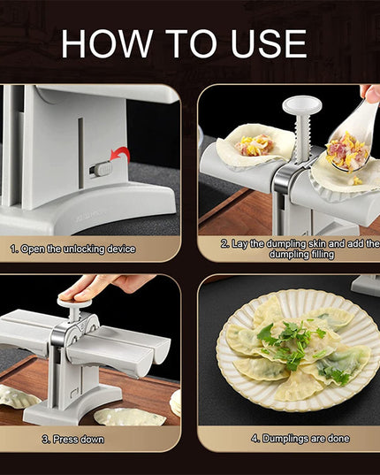Dumpling Mould Double Head Dumpling Mold Lazy Artifact Manual Press Noodle Dumpling Maker Kitchen Accessories Dumpling Maker