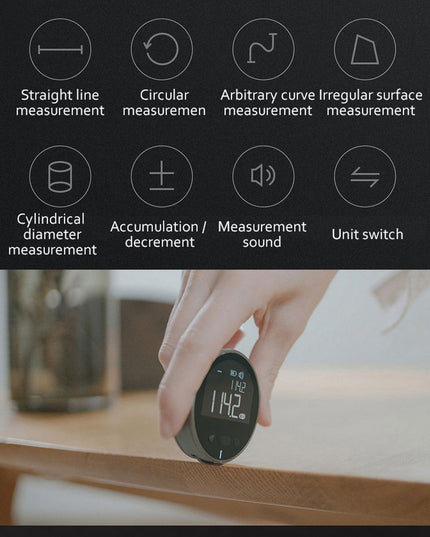 Distance Measuring Instrument Electronic Measuring Ruler Tape Measure High Definition Digital LCD High Precision Electronic Measuring Ruler Tool