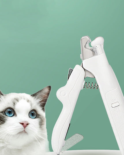 Pet Nail Clippers With LED Light Dogs Cat Nail Scissors Professional Trimmer Tool Care Grooming Supplies