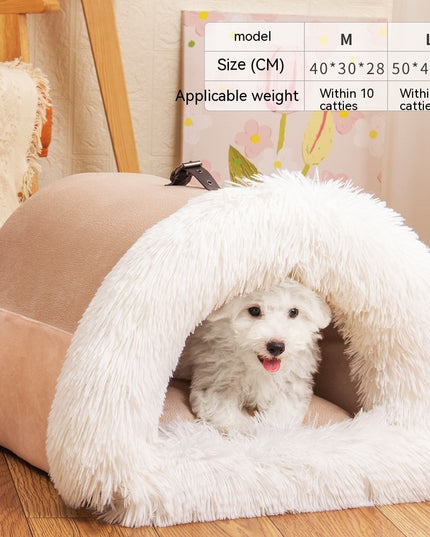 New Splice Portable Pet Nest Portable Autumn And Winter Warm Dog Nest Moisture-proof Long Fur Cat Nest Cross Border Pet Nest