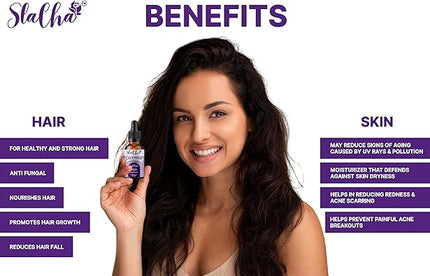 Slacha Lavender Essential Oil | 100% Pure & Natural | Clinically Tested | Steam Distilled | For Hair, Skin & Relaxation | 15ML  (BUY 1 GET 1 FREE)