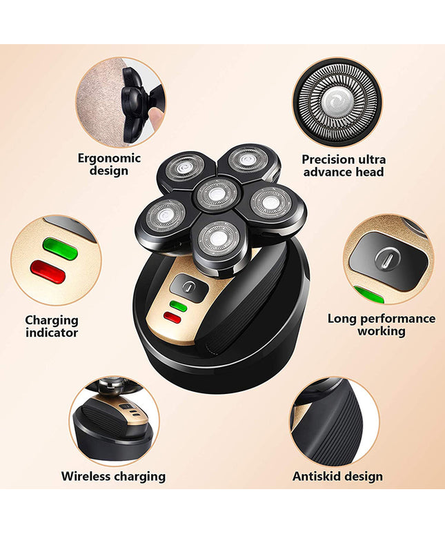 5 In 1 Multifunctional Electric Shaver 5 Blade Razor For Men Shaved Head Rechargeable Shaving Machine Beard Nose Hair Trimmer