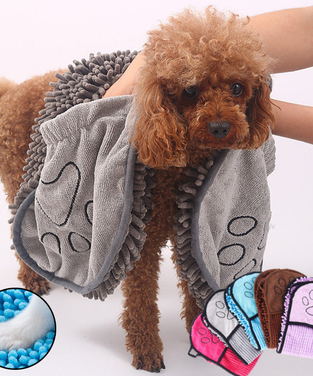 Dogs Cats Towels Super Absorbent Dog Bathrobe Microfiber Bath Towels Quick-Drying Cat Bath Towel For Pets Towel Dog Towels Pet Products
