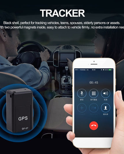Car Tracker Magnetic Mini Car Tracker GPS Real Time Tracking Locator Device Recordable Anti-lost Rechargeable Locator