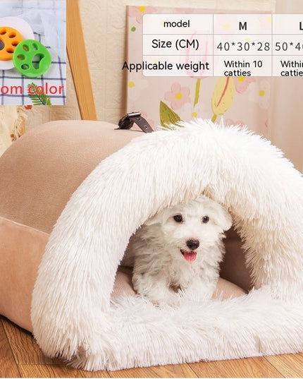 New Splice Portable Pet Nest Portable Autumn And Winter Warm Dog Nest Moisture-proof Long Fur Cat Nest Cross Border Pet Nest