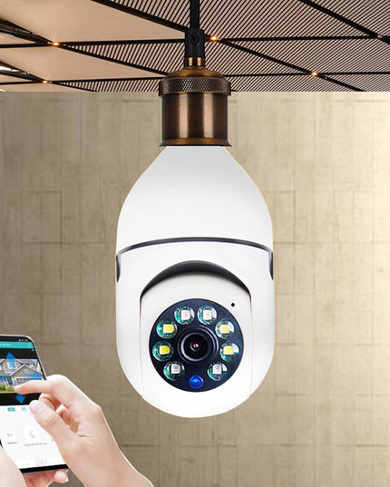 WiFi CAMERA 1080P Bulb 4X Zoom Camera E27 Home 5GWiFi Alarm Monitor