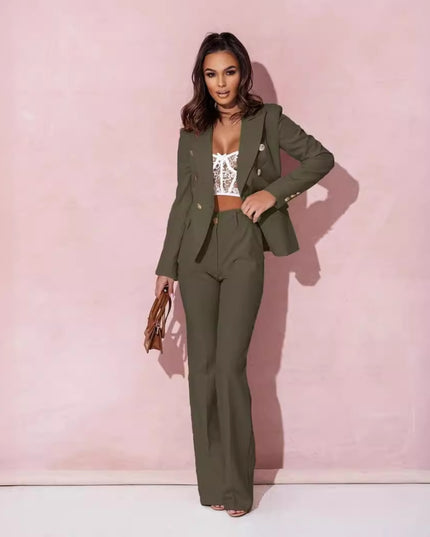 Women's Business Suit Double Breasted Suit