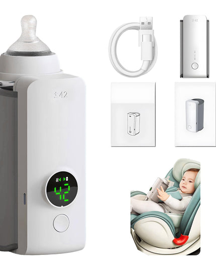Portable Wireless Rechargeable Baby Bottle Warmer USB Charging And Heating Bag Portable Constant Temperature Milk Warmer Universal Bottle Insulation Sleeve