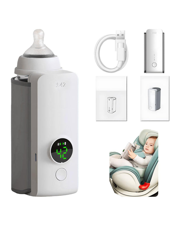 Portable Wireless Rechargeable Baby Bottle Warmer USB Charging And Heating Bag Portable Constant Temperature Milk Warmer Universal Bottle Insulation Sleeve