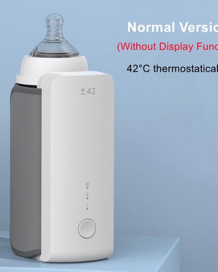 Portable Wireless Rechargeable Baby Bottle Warmer USB Charging And Heating Bag Portable Constant Temperature Milk Warmer Universal Bottle Insulation Sleeve