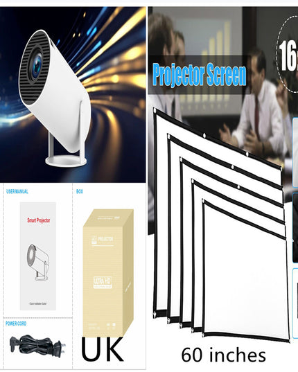 HY300 Pro Projector Home Theater Entertainment Portable Small Projector