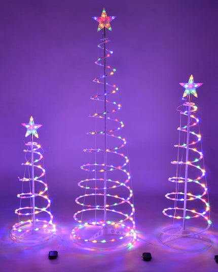 New Style LED Spiral Christmas Tree Light Christmas Spiral Tree Indoor And Outdoor Decoration Lights