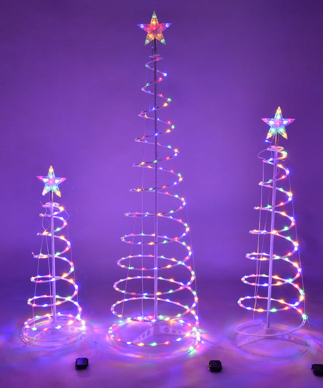 New Style LED Spiral Christmas Tree Light Christmas Spiral Tree Indoor And Outdoor Decoration Lights