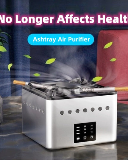Mini Ashtray Air Purifier Multi Function Home Desktop Negative Ion Purifier Fresh Air From Remove Odor Smoking Accessories