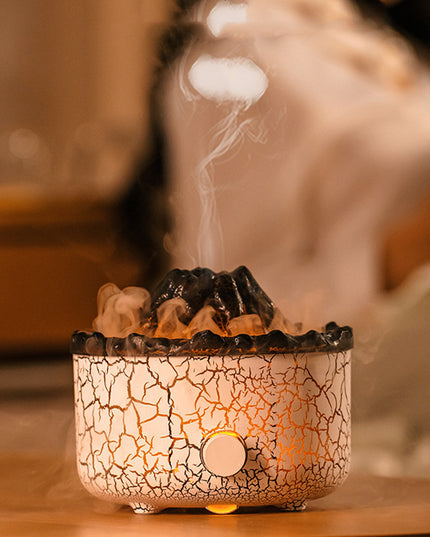 New Creative Volcano Humidifier Aromatherapy Machine Spray Jellyfish Air Flame Humidifier Diffuser