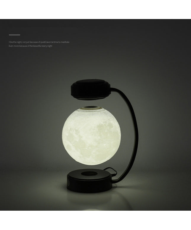 3D LED Moon Night Light Wireless Magnetic Levitating Rotating Floating Ball Lamp For School Office Bookshop Home Decoration