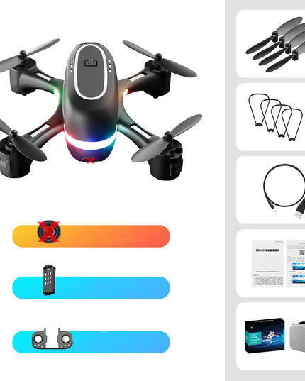 Mini Aerial Photography Gradient LED Remote Control Plane