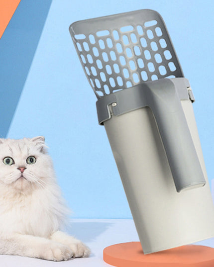 Storage Box Integrated Lazy Cat Litter Shovel Set