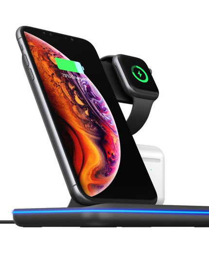 Compatible Mobile Phone Watch Earphone Wireless Charger 3 In 1 Wireless Charger Stand
