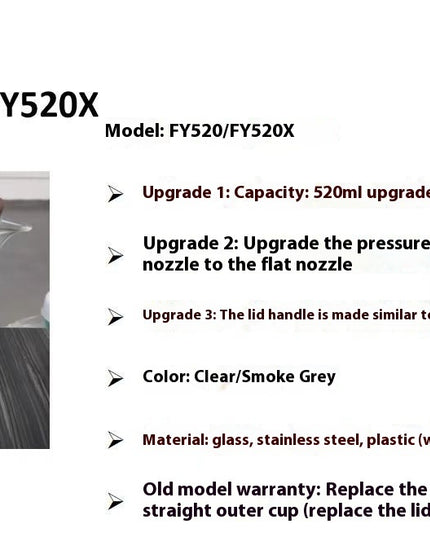 One Click Magnetic Teapot Separation Filtration Glass Tea Pot Wood Handle Tea Water Separation Inner Container Teapot