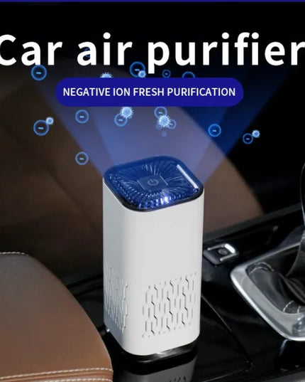 Car Air Purifier Portable Negative Ion Generator Remove Formaldehyde Dust Smoke Air Freshen Washer For Home Car