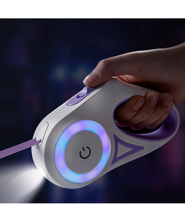 Dog Leash Retractable Leash And Dog Collar Spotlight Automatic Pet Dog Cat Traction Rope For Small Medium Dogs Pet Product