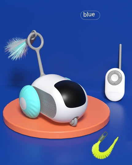 Remote Control Interactive Cat Car Toy USB Charging Chasing Automatic Self-moving Remote Smart Control Car Interactive Cat Toy Pet Products