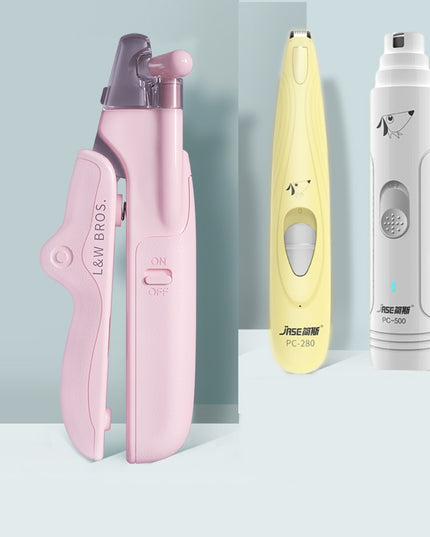 Pet Nail Clippers With LED Light Dogs Cat Nail Scissors Professional Trimmer Tool Care Grooming Supplies