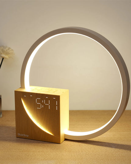 Bedside Lamp Touch Table Lamp With Natural Sounds, Desk Lamp With Alarm Clock, Touch Control 3 Levels Brightness Home Decor
