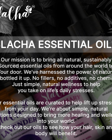 Slacha Lavender, Tea Tree & Rosemary Essential Oil | 100% Pure & Natural | Steam Distilled | For Hair, Skin & Relaxation | 15ML (Pack of 3)  (BUY 1 PACK GET 1 FREE)