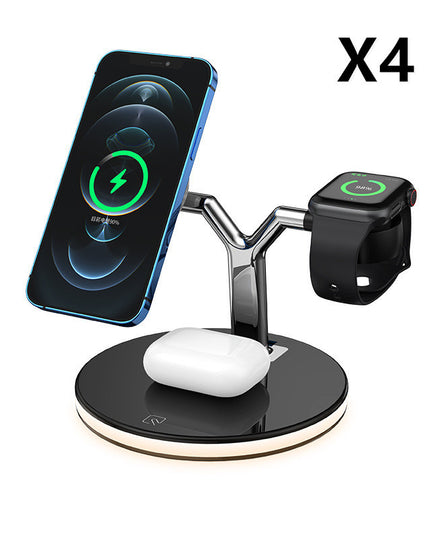 Compatible with Apple, 3 In 1 Magnetic Wireless Charger 15W Fast Charging Station For Magsafe Chargers