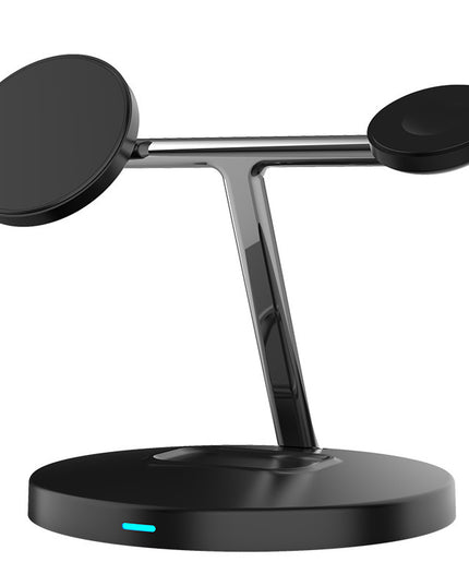 Compatible with Apple, 3 In 1 Magnetic Wireless Charger 15W Fast Charging Station For Magsafe Chargers