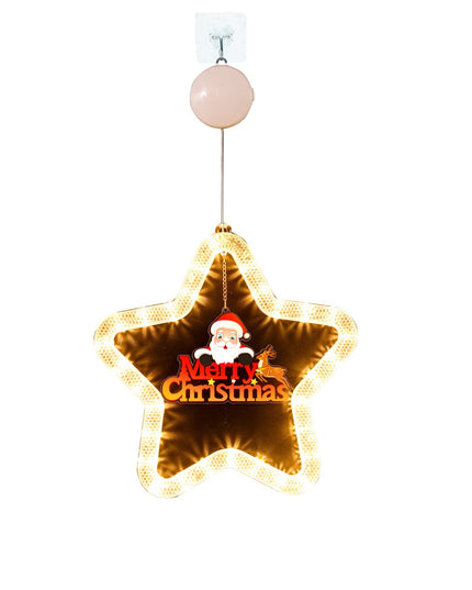 Christmas Pendant Decoration Christmas Atmosphere Led Lights Led Christmas Star Light Decoration For Window Door For Holiday