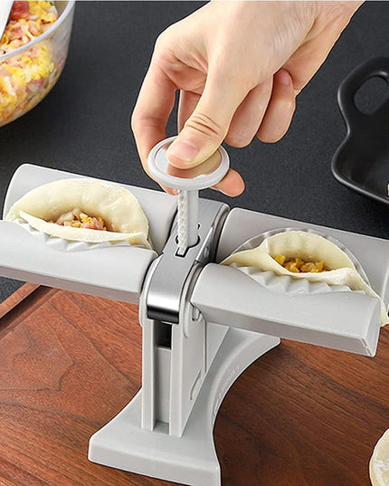 Dumpling Mould Double Head Dumpling Mold Lazy Artifact Manual Press Noodle Dumpling Maker Kitchen Accessories Dumpling Maker