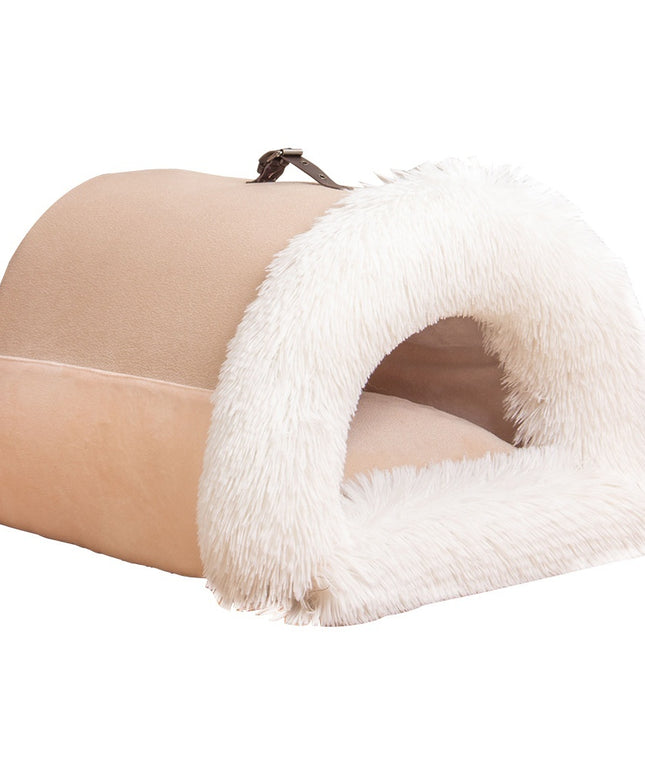 New Splice Portable Pet Nest Portable Autumn And Winter Warm Dog Nest Moisture-proof Long Fur Cat Nest Cross Border Pet Nest