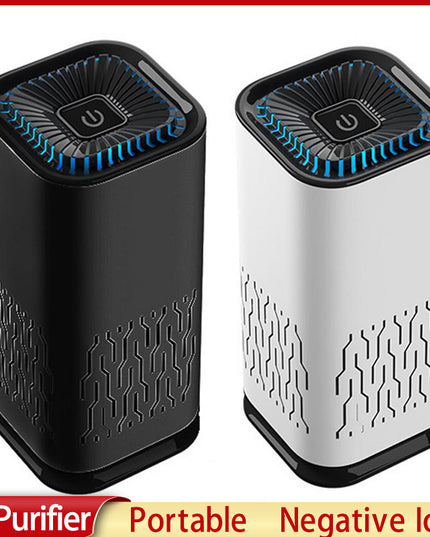 Car Air Purifier Portable Negative Ion Generator Remove Formaldehyde Dust Smoke Air Freshen Washer For Home Car