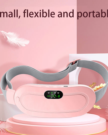 Menstrual Heating Pad Smart Warm Belt Relief Waist Pain Cramps Vibrating Abdominal Massager Electric Waist Belt Device