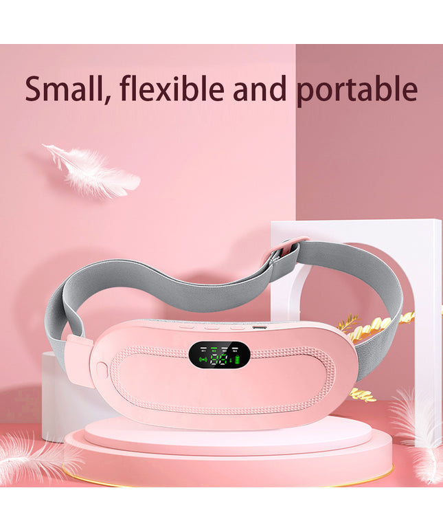 Menstrual Heating Pad Smart Warm Belt Relief Waist Pain Cramps Vibrating Abdominal Massager Electric Waist Belt Device