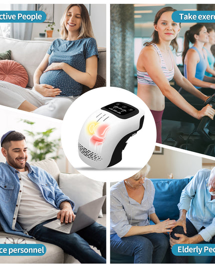 Intelligent Home Use Electric Intelligent Kneading Heating Knee Massager Rechargeable Pain Relief Infrared Laser Vibration Knee Massager