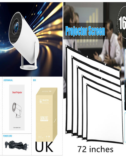 HY300 Pro Projector Home Theater Entertainment Portable Small Projector