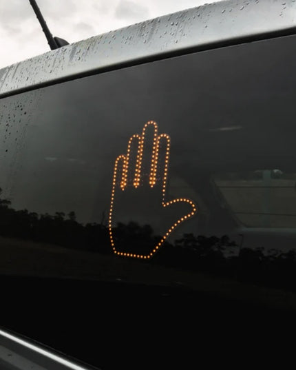 Funny New LED Illuminated Gesture Light Car Finger Light With Remote Road Rage Signs Middle Finger Gesture Light Hand Lamp