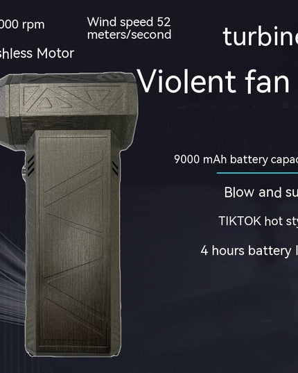 Turbo Fan Silent High Power Jet Fan Brushless Motor Air Duster Fast Recharging Dust Blower Air Blower
