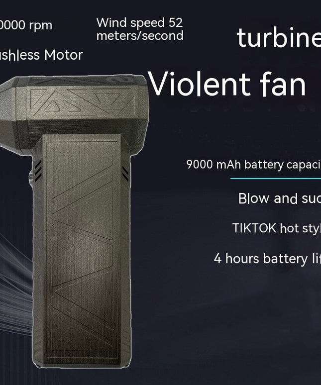 Turbo Fan Silent High Power Jet Fan Brushless Motor Air Duster Fast Recharging Dust Blower Air Blower