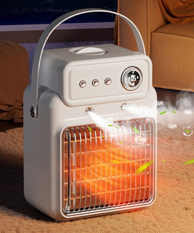 1200W 2 In 1 Efficient Room Heater Humidifying Table Heater Overheating Protections Heater Indoor Heater Suitable For Offices