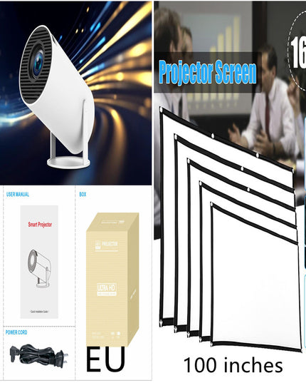 HY300 Pro Projector Home Theater Entertainment Portable Small Projector