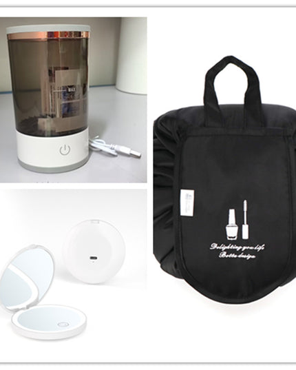 Women Eye Shadow Brush Cleaning Tool Portable Electric Makeup Brush Cleaner Machine With USB Charging Automatic Cosmetic Brush