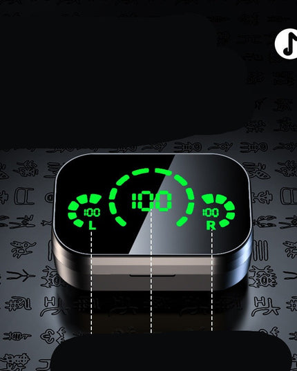 YD03 Wireless Bluetooth-compatible Headset TWS Large Screen Smart Digital Display In Ear Breathing Light
