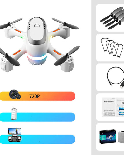 Mini Aerial Photography Gradient LED Remote Control Plane